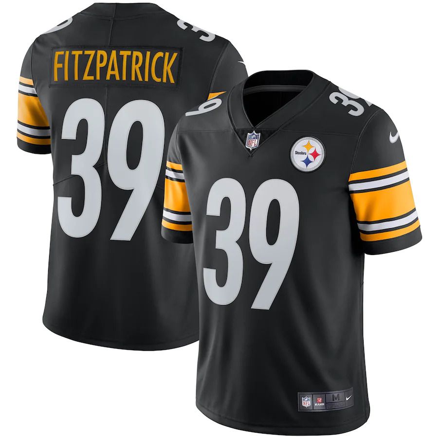 Men Pittsburgh Steelers #39 Minkah Fitzpatrick Nike Black Vapor Limited Player NFL Jersey->pittsburgh steelers->NFL Jersey
